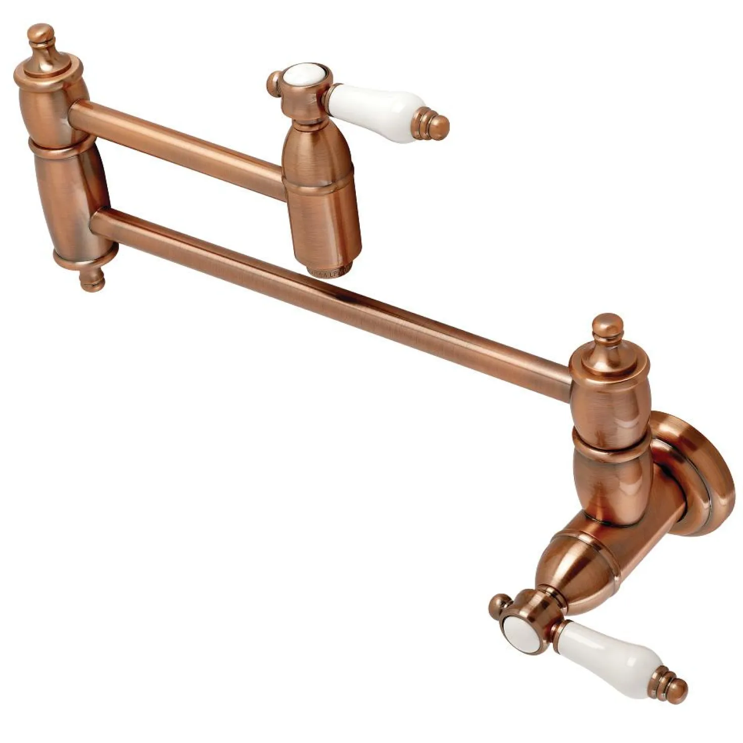 Kingston Brass KS310BPLAC Bel Air Wall Mount Pot Filler Kitchen Faucet, Antique Copper