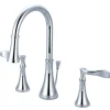 Kingston Brass KS2991CFL 8" Widespread Bathroom Faucet in Polished Chrome