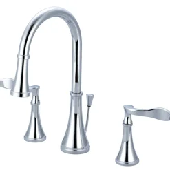 Kingston Brass KS2991CFL 8" Widespread Bathroom Faucet in Polished Chrome