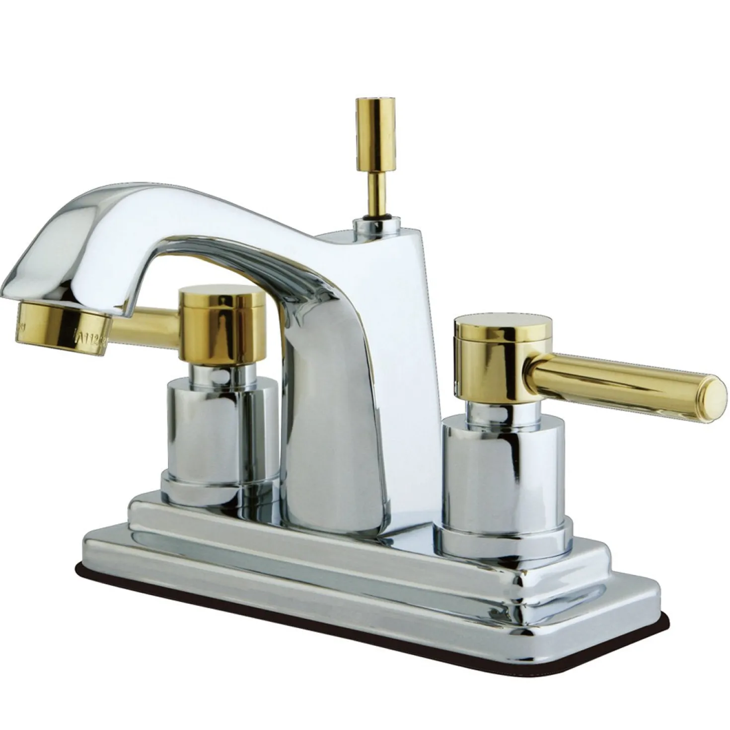 Kingston Brass KS8644DL Concord Two Handle Centerset Lavatory Faucet with Brass Pop-up