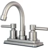 Kingston Brass KS8668DL Concord Two Handle Centerset Lavatory Faucet with Brass Pop-up