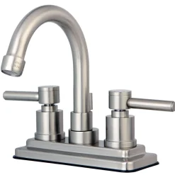 Kingston Brass KS8668DL Concord Two Handle Centerset Lavatory Faucet with Brass Pop-up