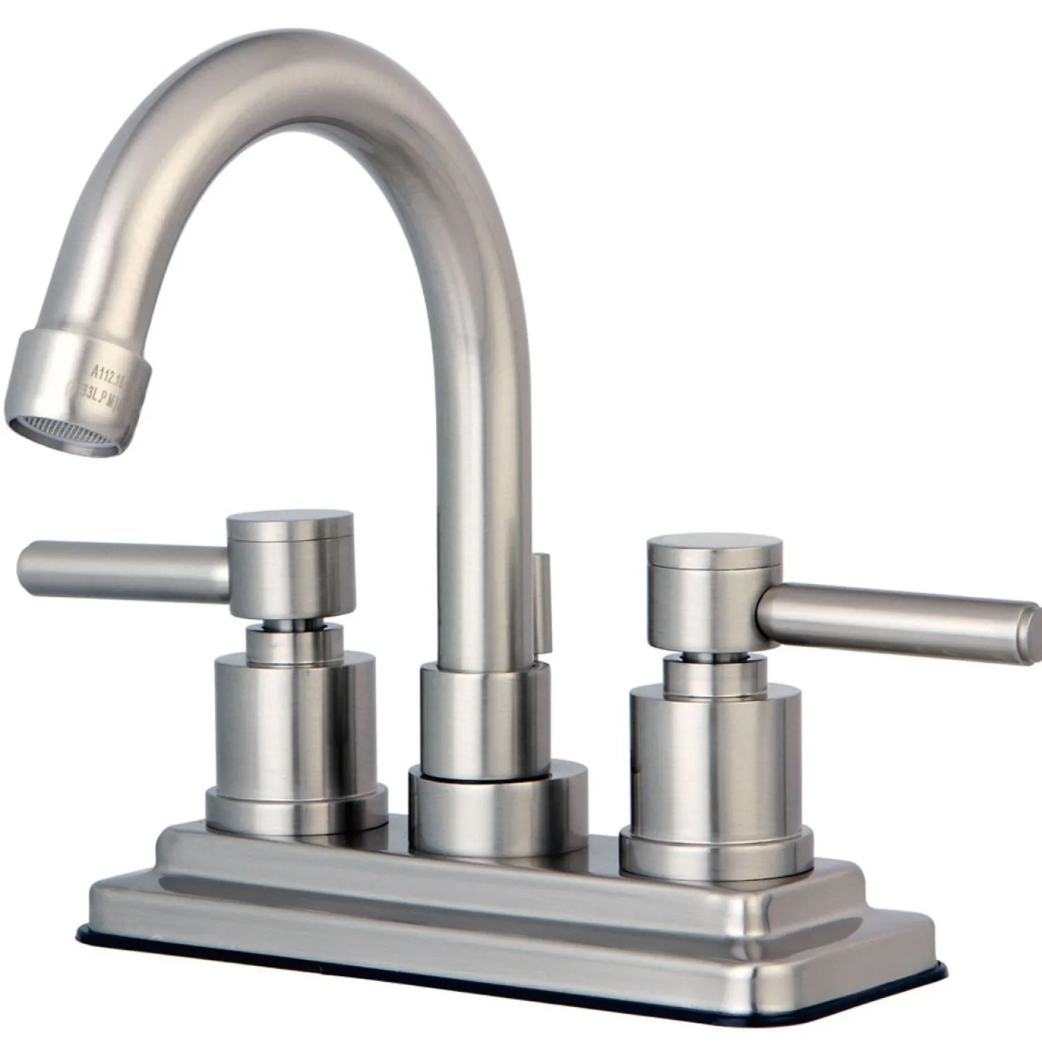 Kingston Brass KS8668DL Concord Two Handle Centerset Lavatory Faucet with Brass Pop-up