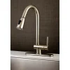 Kingston Brass KS8898DL Pull-Down Kitchen Faucet in Brushed Nickel
