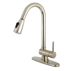 Kingston Brass KS8898DL Pull-Down Kitchen Faucet in Brushed Nickel