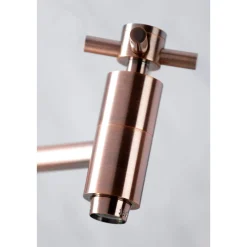 Kingston Brass KS810DXAC Concord Wall Mount Pot Filler Kitchen Faucet, Antique Copper