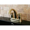 Kingston Brass KS8612DX Concord Two Handle Centerset Lavatory Faucet with Brass Pop-up