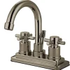 Kingston Brass KS8668DX Concord Two Handle Centerset Lavatory Faucet with Brass Pop-up