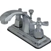 Kingston Brass KS4641HX 4-Inch Centerset Bathroom Faucet in Polished Chrome