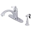 Kingston Brass KS6571PLBS Single-Handle Kitchen Faucet in Polished Chrome