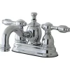 Kingston Brass KS7101TAL 4" Centerset Lavatory Faucet with Brass Pop-up in Chrome