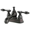 Kingston Brass KS7005TAL 4" Centerset Lavatory Faucet with Brass Pop-up in Oil Rubbed Bronze