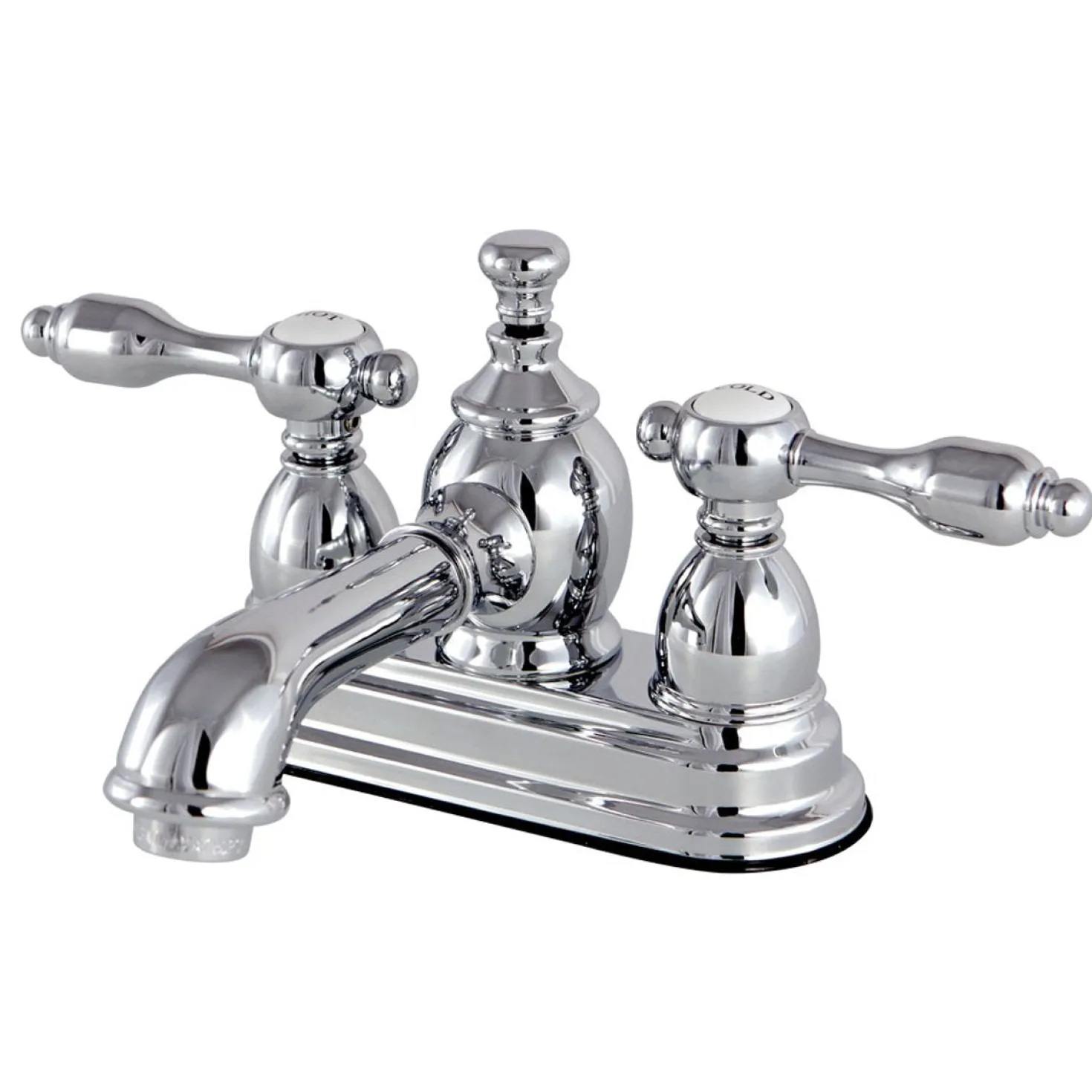 Kingston Brass KS7001TAL 4" Centerset Lavatory Faucet with Brass Pop-up in Chrome