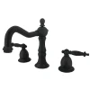 Kingston Brass KS1975TL Heritage Two Handle 8" to 14" Widespread Lavatory Faucet with Brass Pop-up