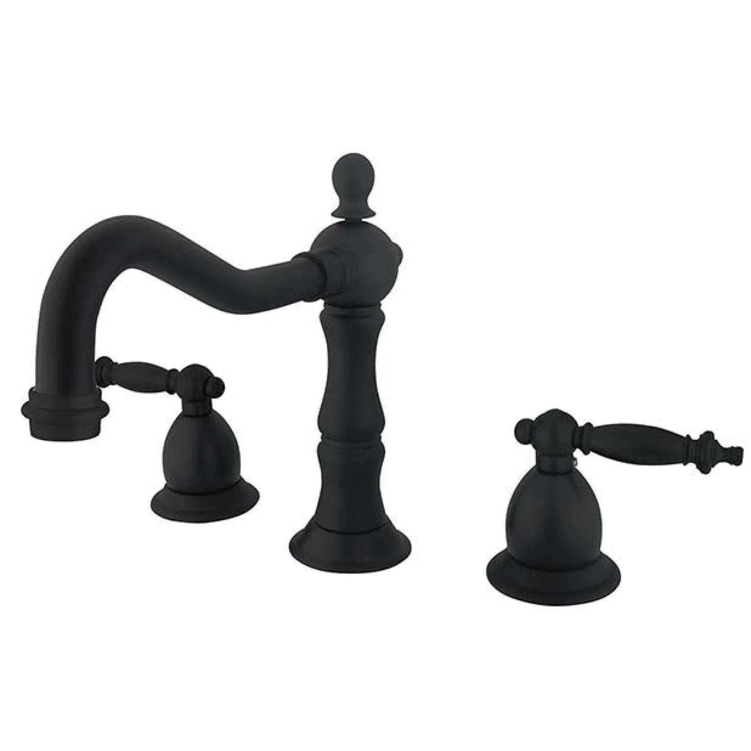 Kingston Brass KS1975TL Heritage Two Handle 8" to 14" Widespread Lavatory Faucet with Brass Pop-up