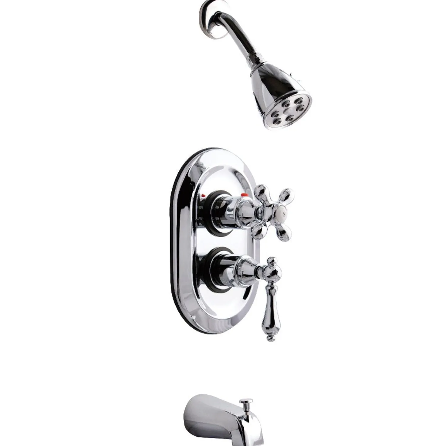 Kingston Brass KS363X0AL-P Tub and Shower Faucet