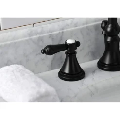 Kingston Brass KS298XBAL-P Heirloom Widespread Bathroom Faucet with Brass Pop-Up