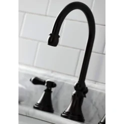 Kingston Brass KS298XBAL-P Heirloom Widespread Bathroom Faucet with Brass Pop-Up