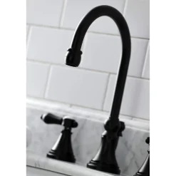 Kingston Brass KS298XBAL-P Heirloom Widespread Bathroom Faucet with Brass Pop-Up