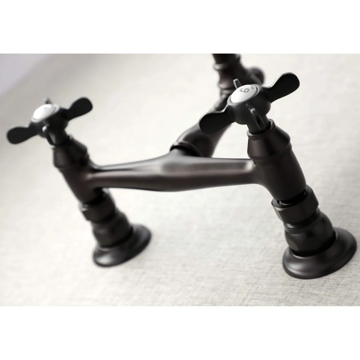 Kingston Brass KS324XBEX-P 8" Center Wall Mount Bathroom Faucet