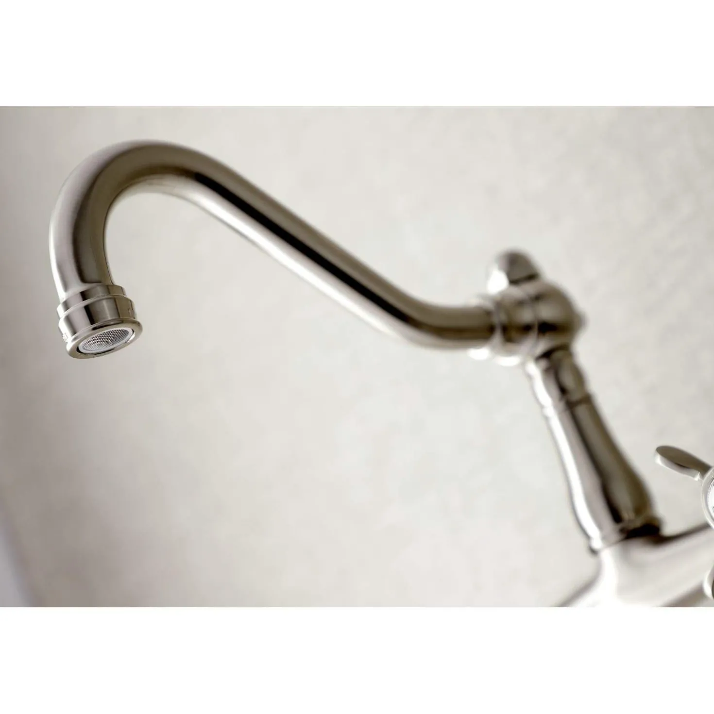 Kingston Brass KS324XBEX-P 8" Center Wall Mount Bathroom Faucet