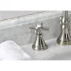 Kingston Brass KS298XBEX-P Essex Widespread Bathroom Faucet with Brass Pop-Up