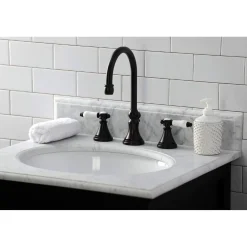 Kingston Brass KS298XBPL-P Bel Air Widespread Bathroom Faucet with Brass Pop-Up