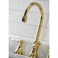 Kingston Brass KS298XBPL-P Bel Air Widespread Bathroom Faucet with Brass Pop-Up