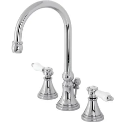 Kingston Brass KS298XBPL-P Bel Air Widespread Bathroom Faucet with Brass Pop-Up