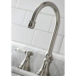 Kingston Brass KS298XBPL-P Bel Air Widespread Bathroom Faucet with Brass Pop-Up