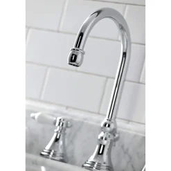 Kingston Brass KS298XBPL-P Bel Air Widespread Bathroom Faucet with Brass Pop-Up