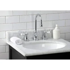 Kingston Brass KS298XBPL-P Bel Air Widespread Bathroom Faucet with Brass Pop-Up