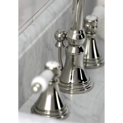 Kingston Brass KS298XBPL-P Bel Air Widespread Bathroom Faucet with Brass Pop-Up
