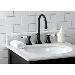 Kingston Brass KS298XBPL-P Bel Air Widespread Bathroom Faucet with Brass Pop-Up