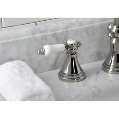 Kingston Brass KS298XBPL-P Bel Air Widespread Bathroom Faucet with Brass Pop-Up