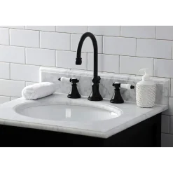 Kingston Brass KS298XBPL-P Bel Air Widespread Bathroom Faucet with Brass Pop-Up