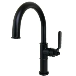 Kingston Brass KS223XKL-P Whitaker Single-Handle Bathroom Faucet with Push Pop-Up