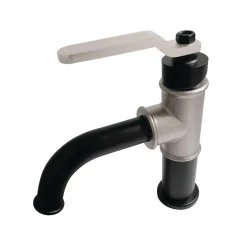 Kingston Brass KS282XKL-P Whitaker Single-Handle Bathroom Faucet with Push Pop-Up