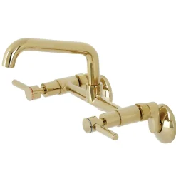 Kingston Brass KS823X-P Concord Two-Handle Wall-Mount Kitchen Faucet