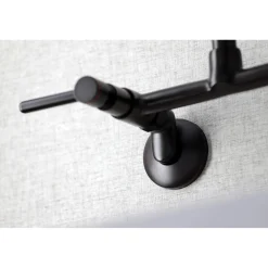 Kingston Brass KS823X-P Concord Two-Handle Wall-Mount Kitchen Faucet