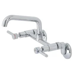 Kingston Brass KS823X-P Concord Two-Handle Wall-Mount Kitchen Faucet