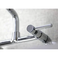 Kingston Brass KS823X-P Concord Two-Handle Wall-Mount Kitchen Faucet