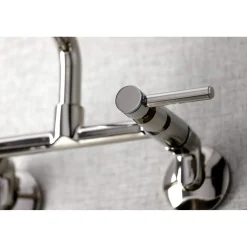 Kingston Brass KS823X-P Concord Two-Handle Wall-Mount Kitchen Faucet