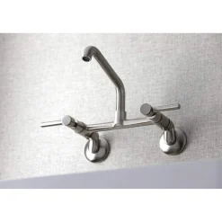 Kingston Brass KS823X-P Concord Two-Handle Wall-Mount Kitchen Faucet