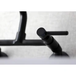 Kingston Brass KS823X-P Concord Two-Handle Wall-Mount Kitchen Faucet