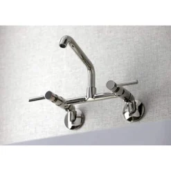 Kingston Brass KS823X-P Concord Two-Handle Wall-Mount Kitchen Faucet