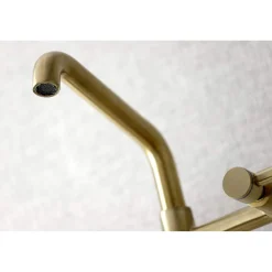 Kingston Brass KS823X-P Concord Two-Handle Wall-Mount Kitchen Faucet