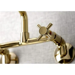 Kingston Brass KS423X-P Concord Two-Handle Wall-Mount Kitchen Faucet