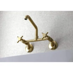 Kingston Brass KS423X-P Concord Two-Handle Wall-Mount Kitchen Faucet