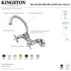 Kingston Brass KS114X-P Essex Two Handle Wall Mount Kitchen Faucet